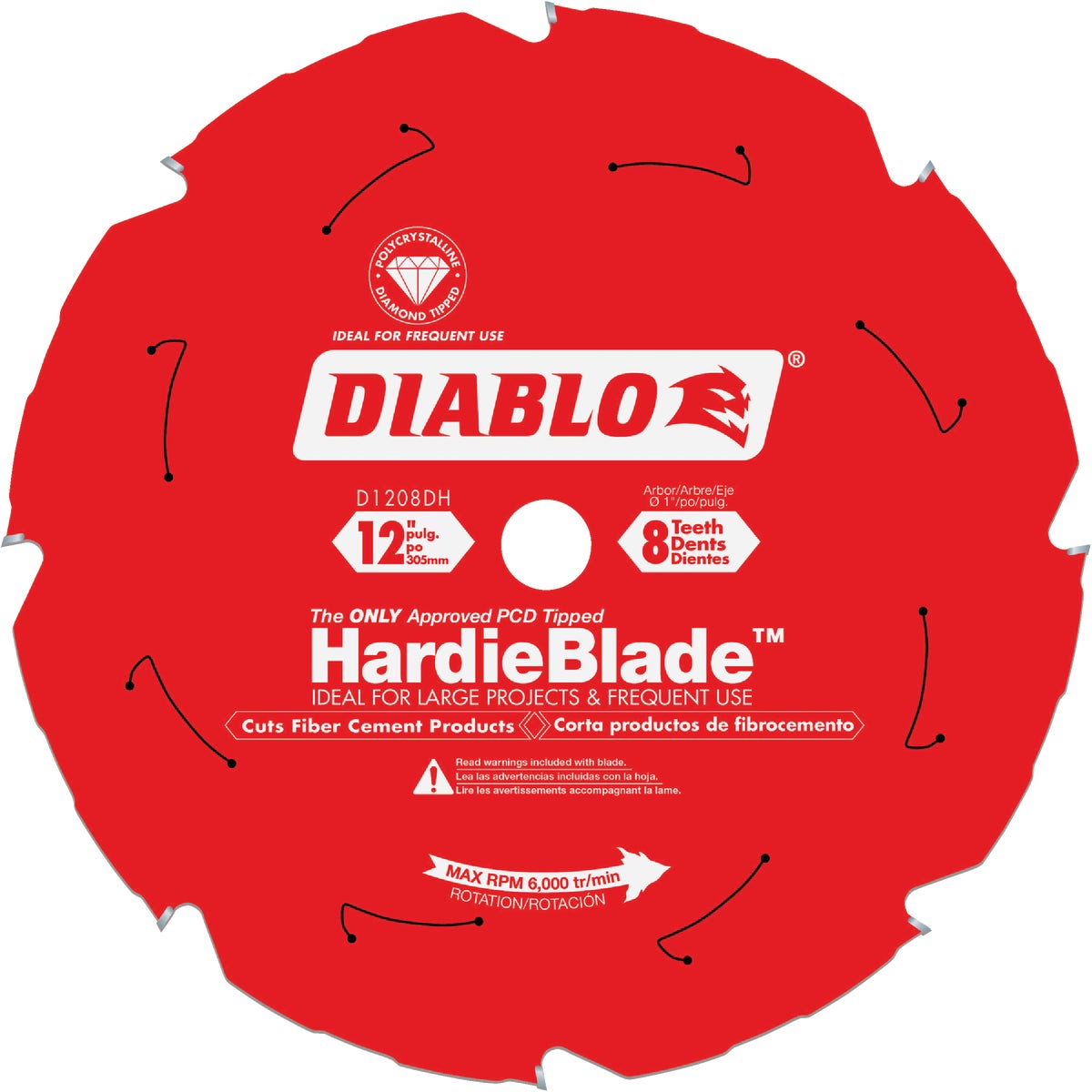 12″X8T FIBR CEMENT BLADE