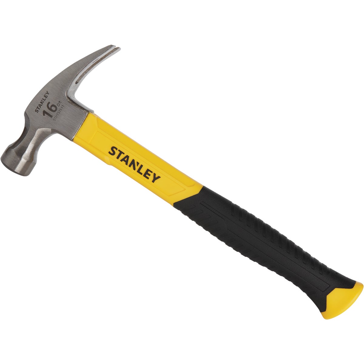 16oz Fiberglass Claw Hammer Impact Resistant High Strength Heavy Duty  Hand Tool 