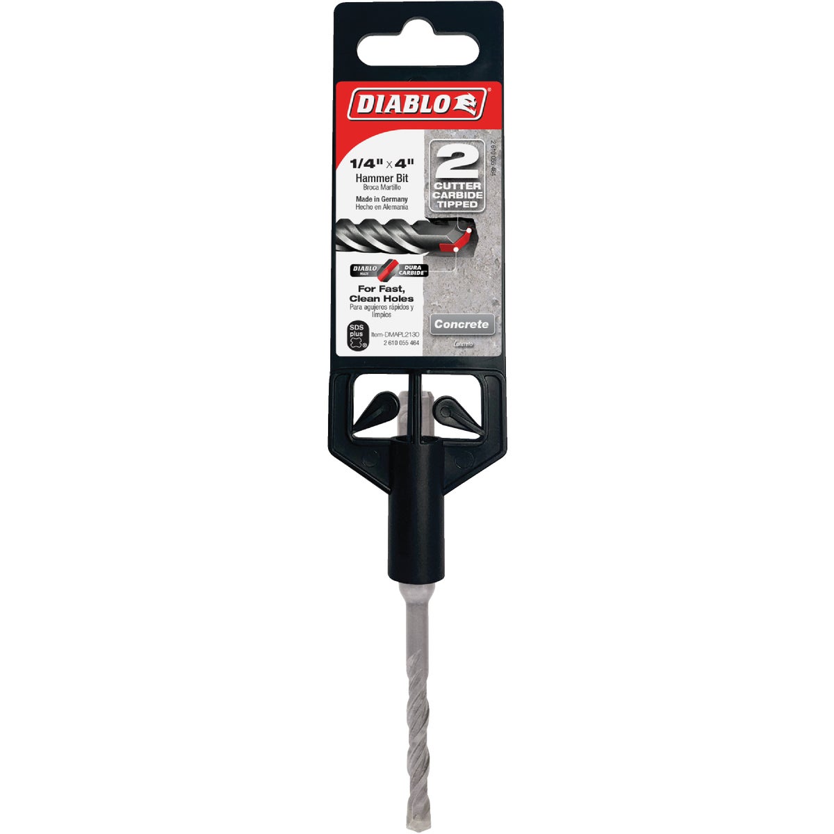 Diablo SDS-Plus 1/4 In. x 4 In. Carbide-Tipped Rotary Hammer Drill Bit