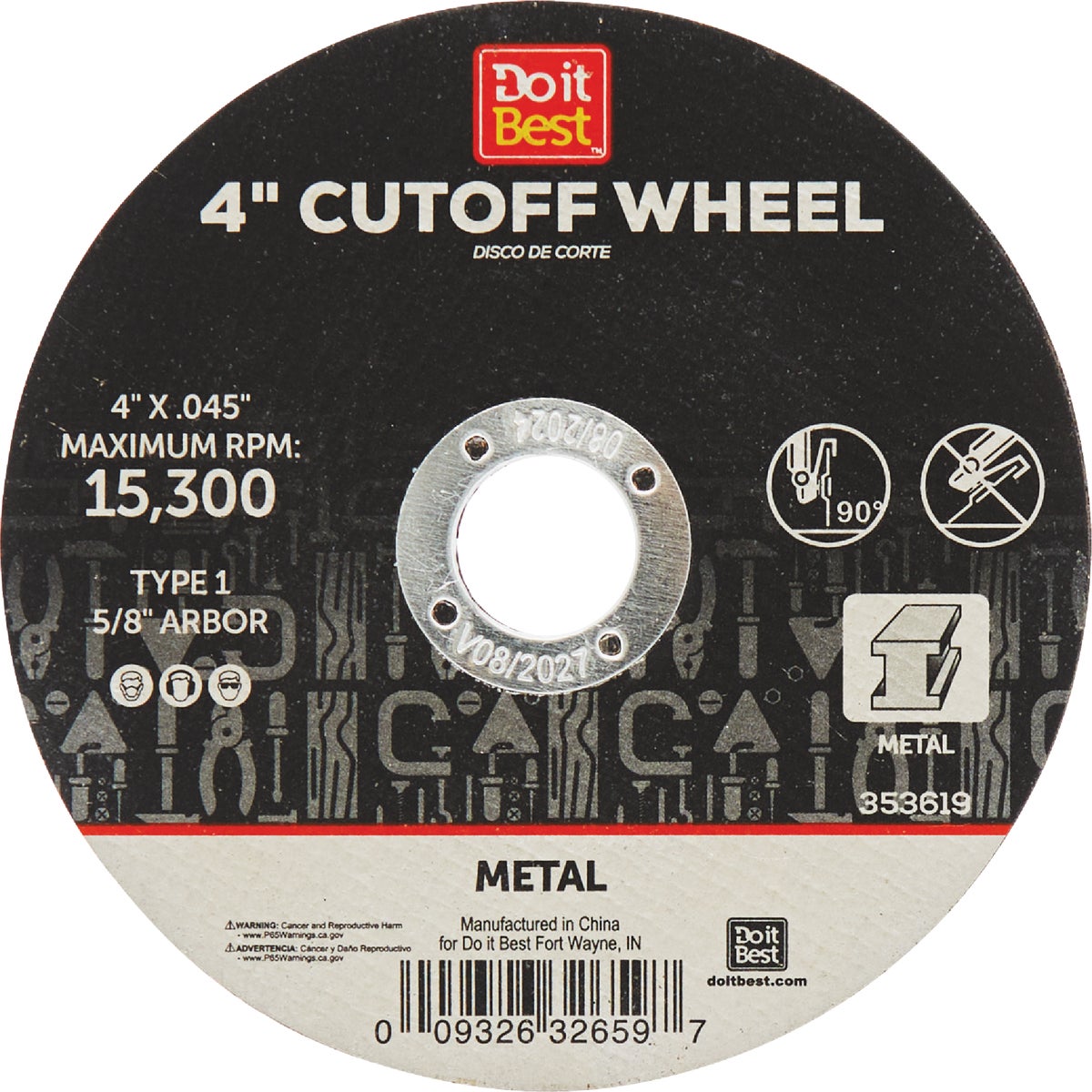 4″ METAL CUTTING WHEEL