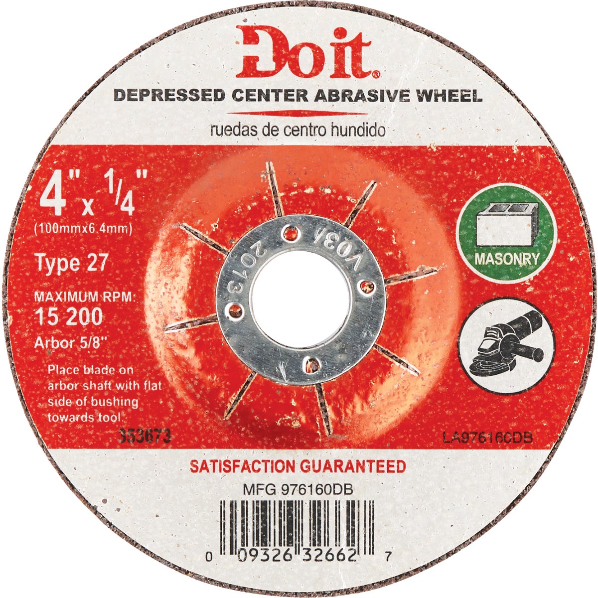 4X1/4 MASONRY WHEEL