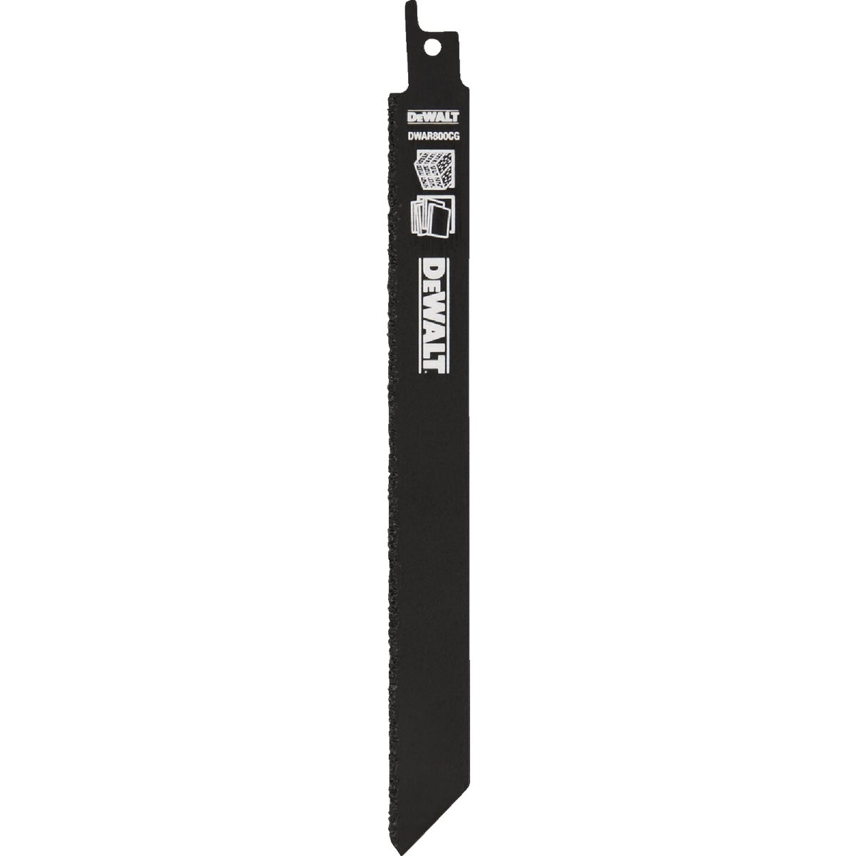 DEWALT 8 In. Carbide Grit Reciprocating Saw Blade (5-Pack)