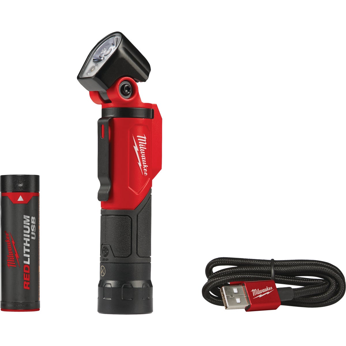 Milwaukee REDLITHIUM LED Aluminum USB Rechargeable Pivoting Flashlight