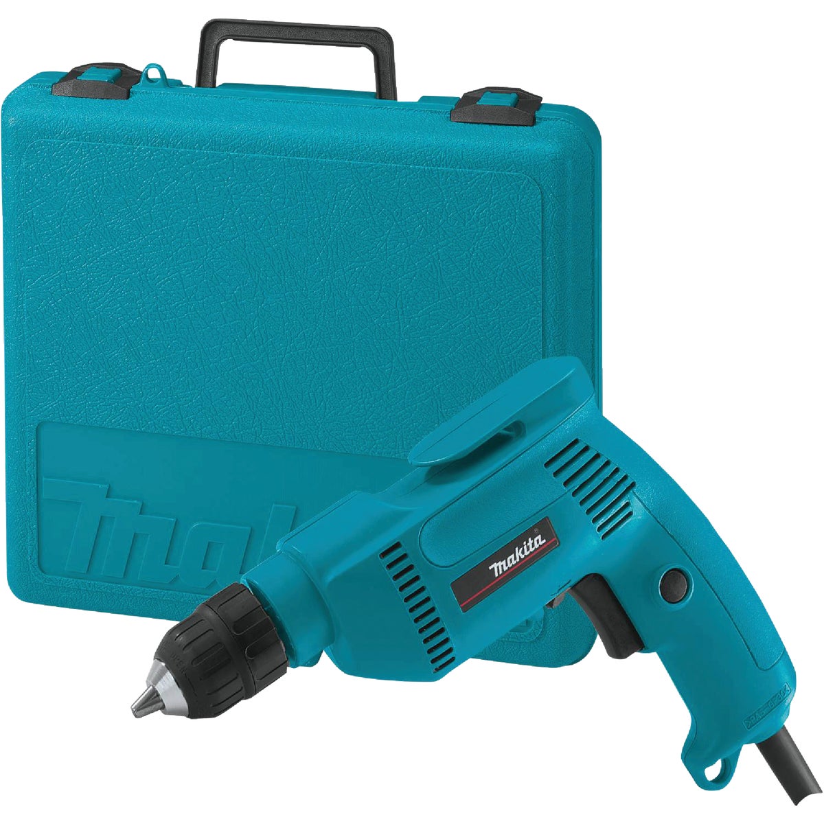 Makita 3/8 In. 4.9-Amp Keyless Electric Drill with Case