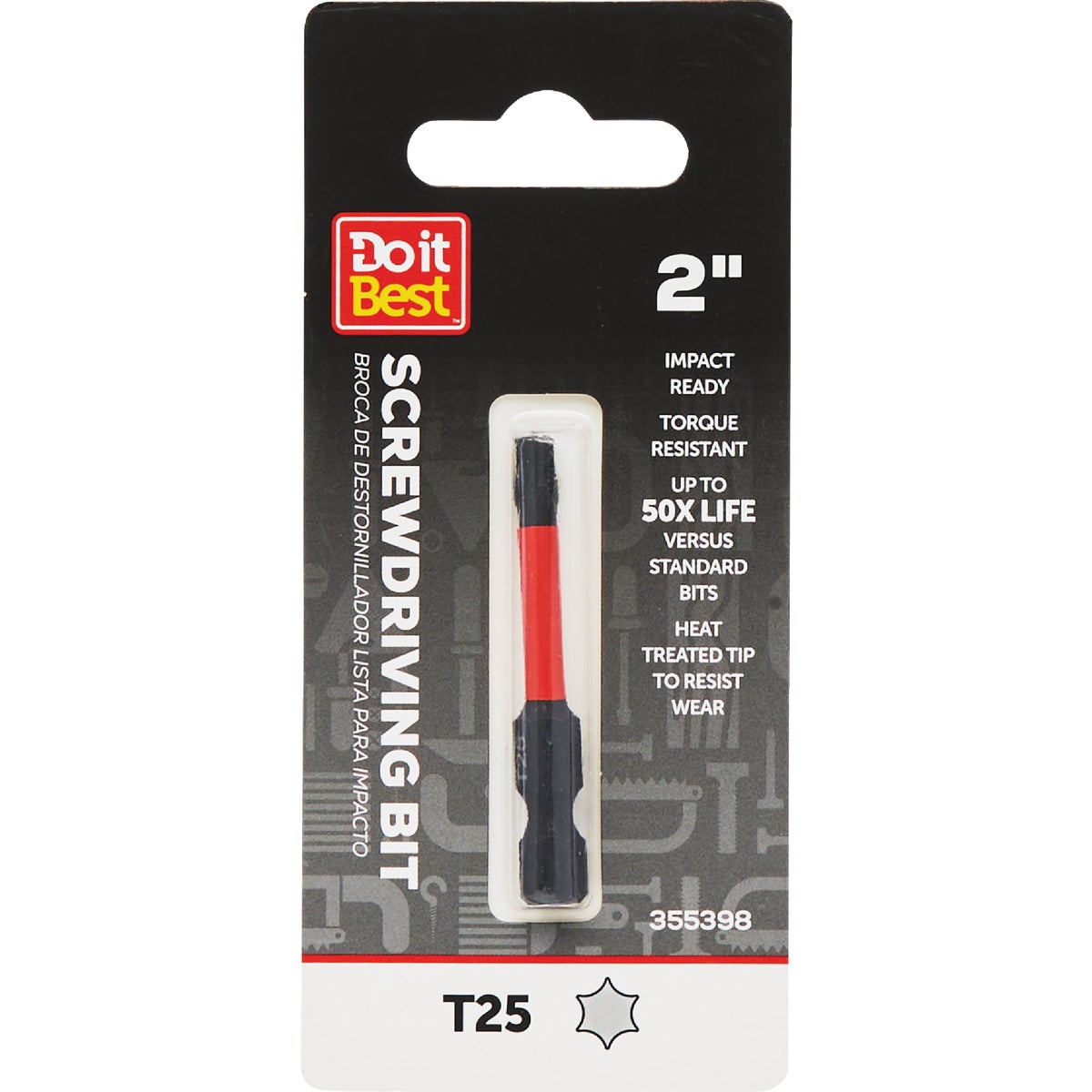 Do it Best 2 In. T25 Torx Impact Ready Screwdriver Bit