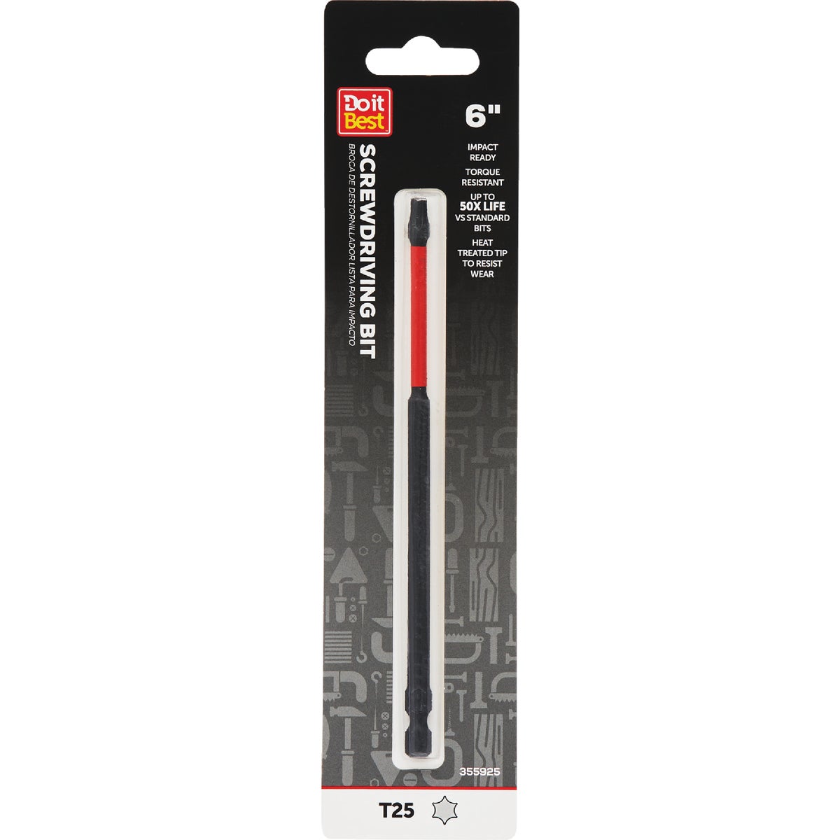 Do it Best 6 In. T25 Torx Impact Ready Screwdriver Bit