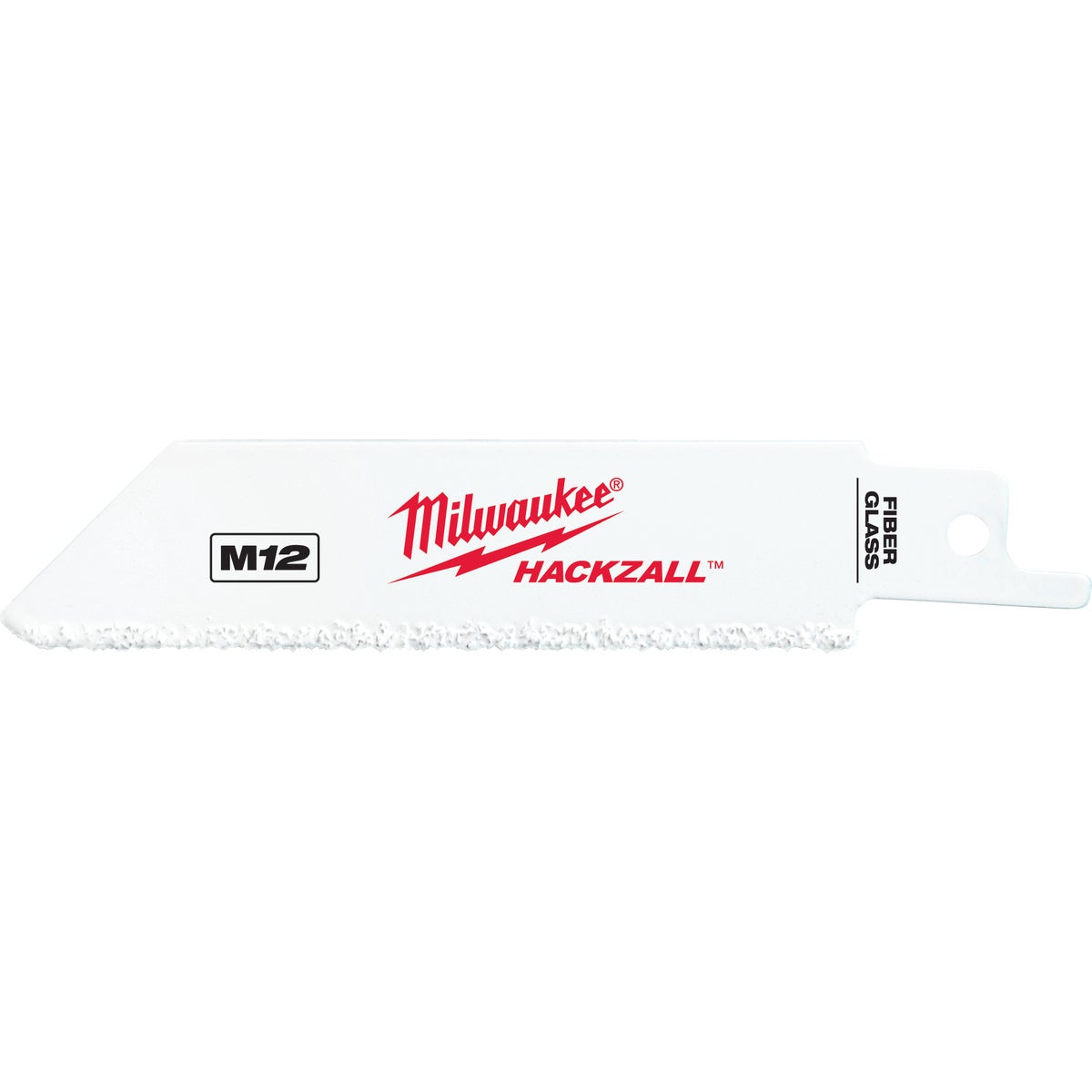 Milwaukee HACKZALL 4 In. Fiberglass, Ceramic, Tile, Plaster, Hardwood Flooring Grit Edge Reciprocating Saw Blade (3-Pack)