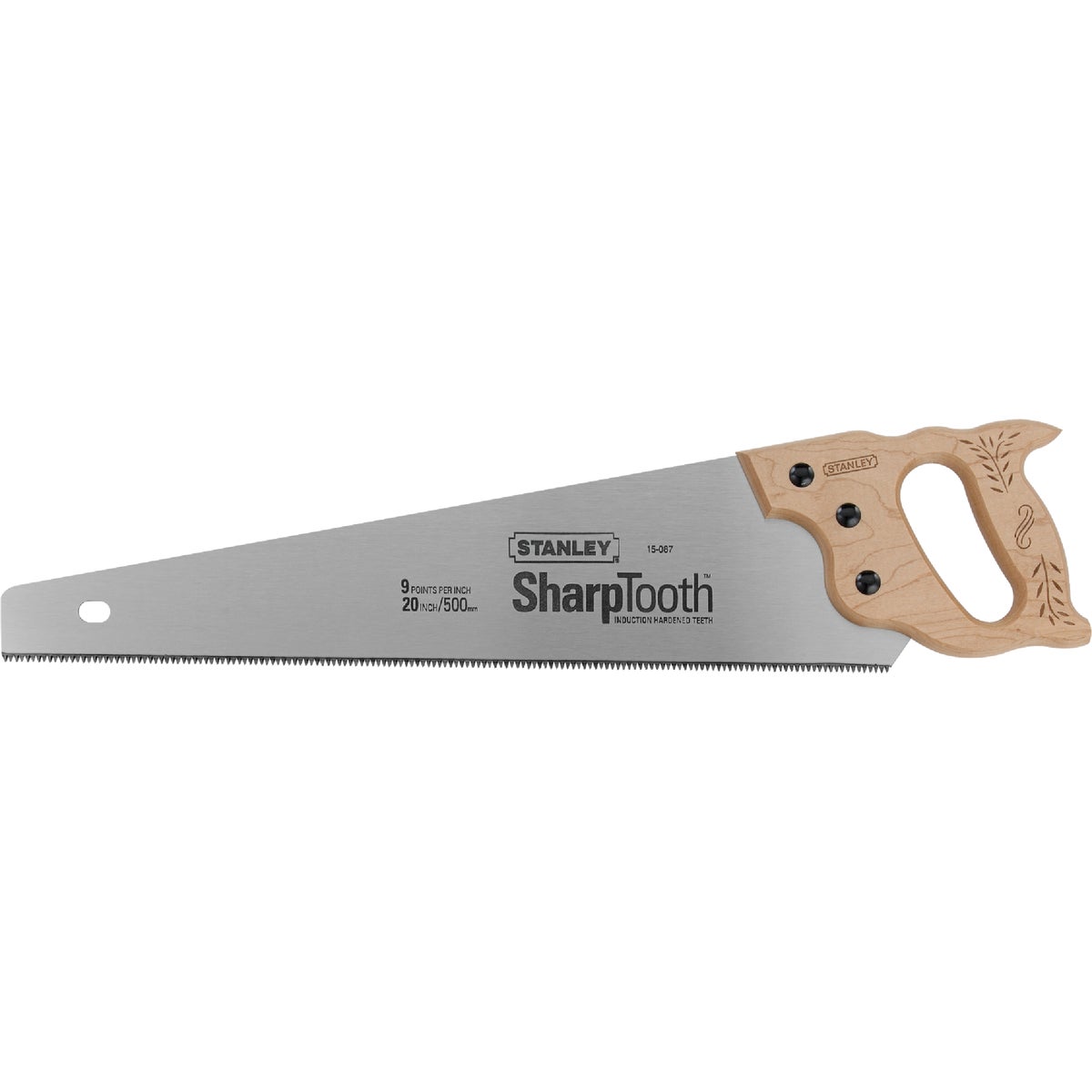 Stanley 20 In. L. Blade 8 PPI Wood Handle Hand Saw