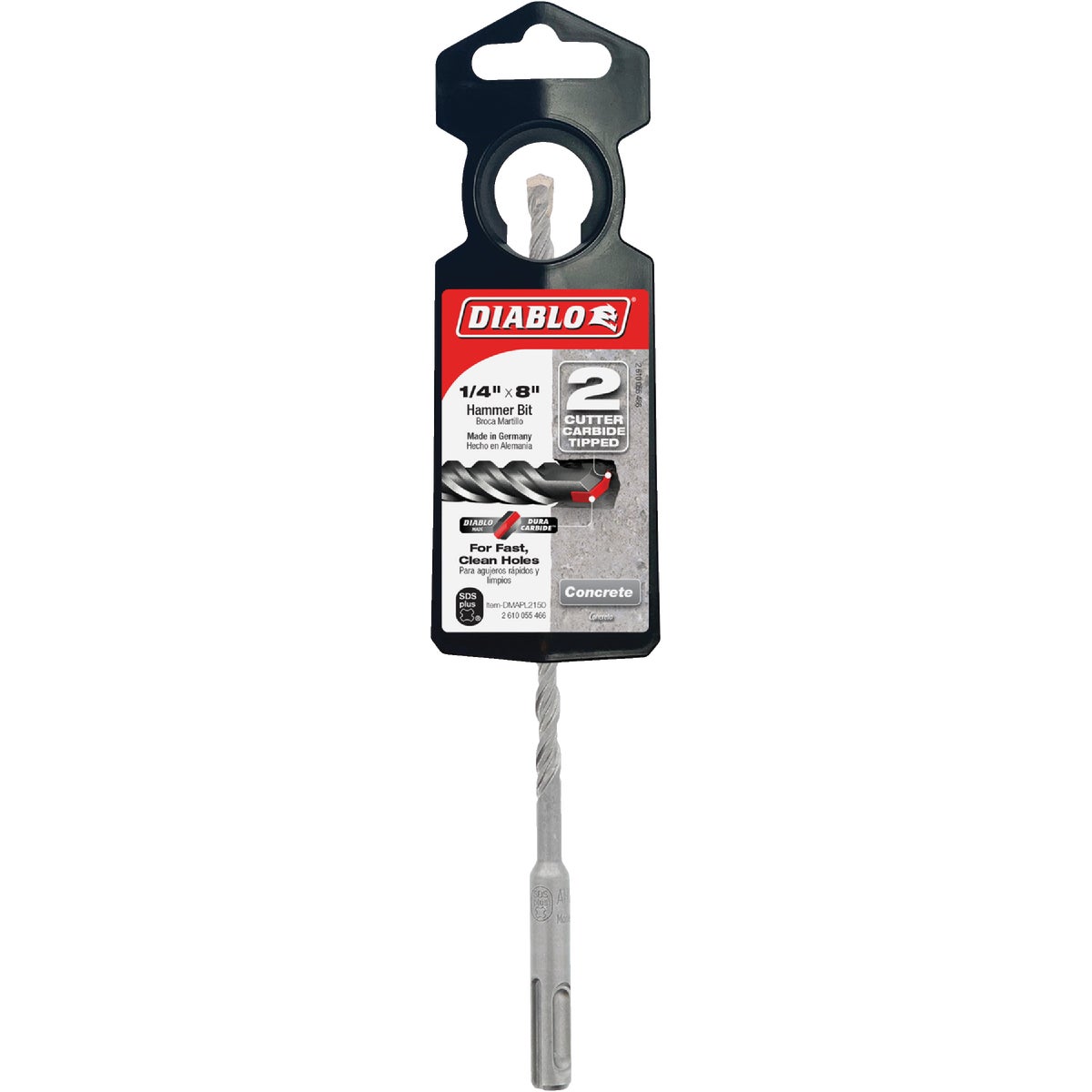 Diablo SDS-Plus 1/4 In. x 8 In. Carbide-Tipped Rotary Hammer Drill Bit