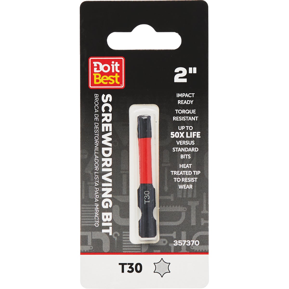 Do it Best 2 In. T30 Torx Impact Ready Screwdriver Bit