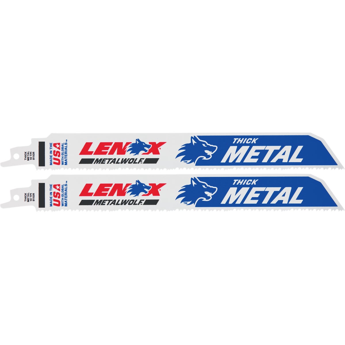 Lenox Lazer 9 In. 10 TPI Metal Reciprocating Saw Blade (2-Pack)