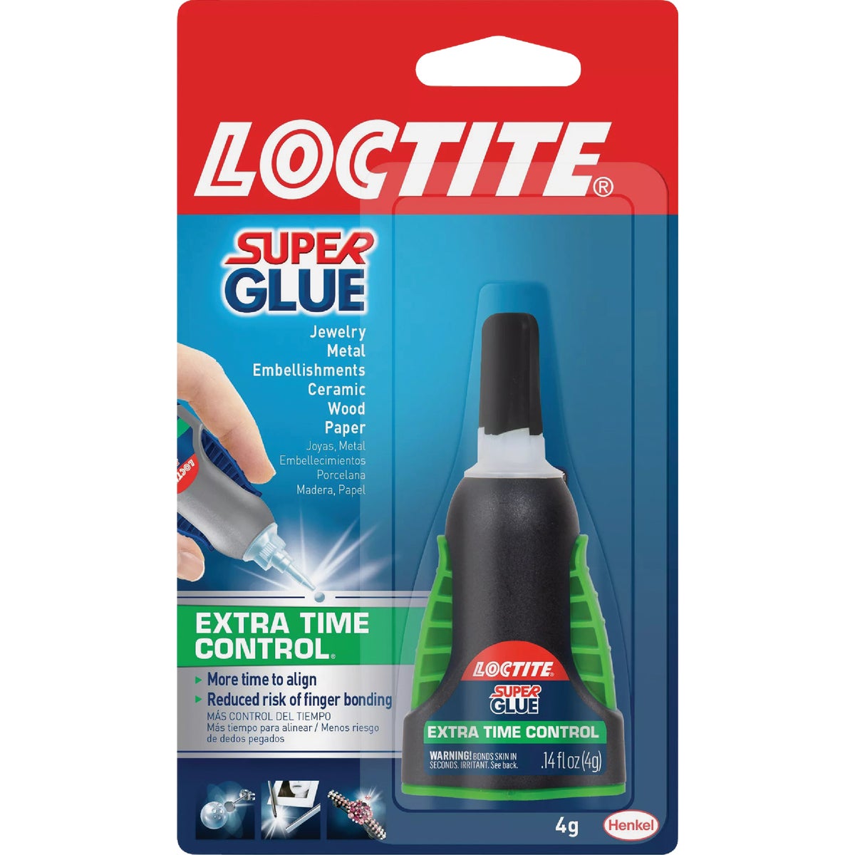 LOCTITE 0.14 Oz. Liquid Extra Time Control Super Glue