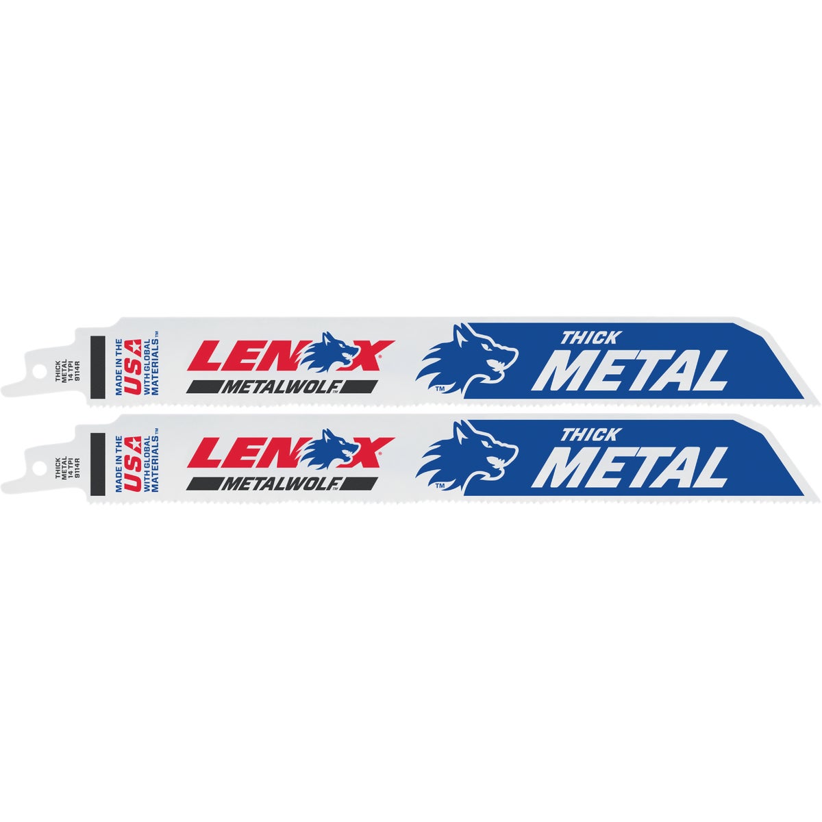 Lenox Lazer 9 In. 14 TPI Metal Reciprocating Saw Blade (2-Pack)