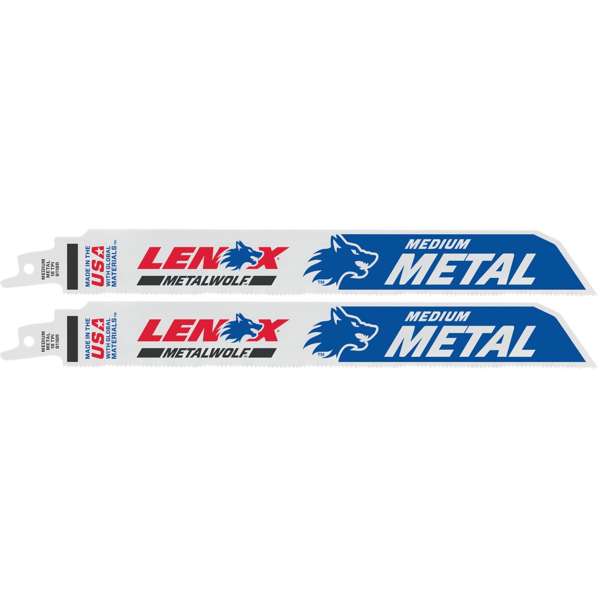 Lenox Lazer 9 In. 18 TPI Metal Reciprocating Saw Blade (2-Pack)
