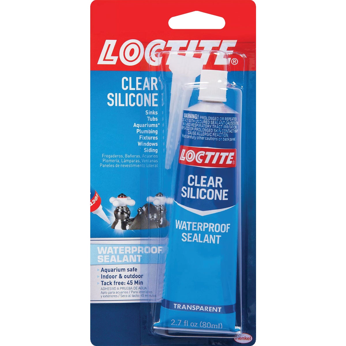 Loctite 2.7 Oz. Clear Silicone Sealant