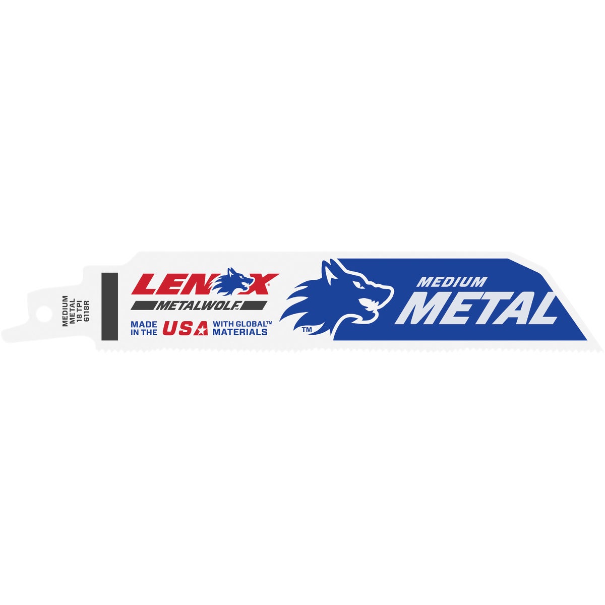 Lenox Lazer 6 In. 18 TPI Metal Reciprocating Saw Blade (5-Pack)