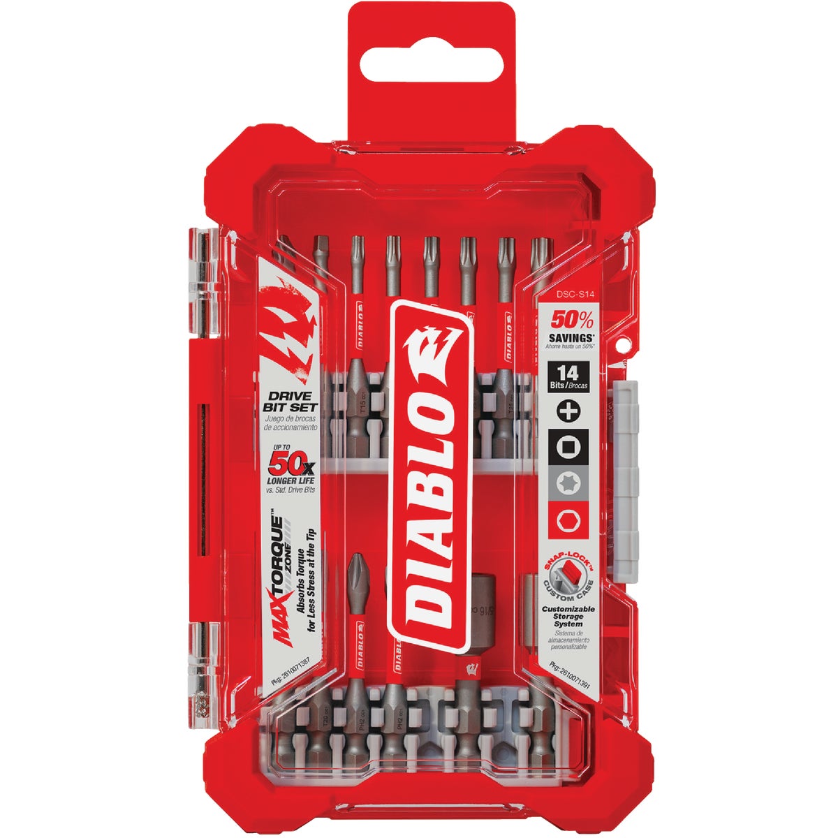 Diablo 14-Piece Impact Screwdriver Bit Set