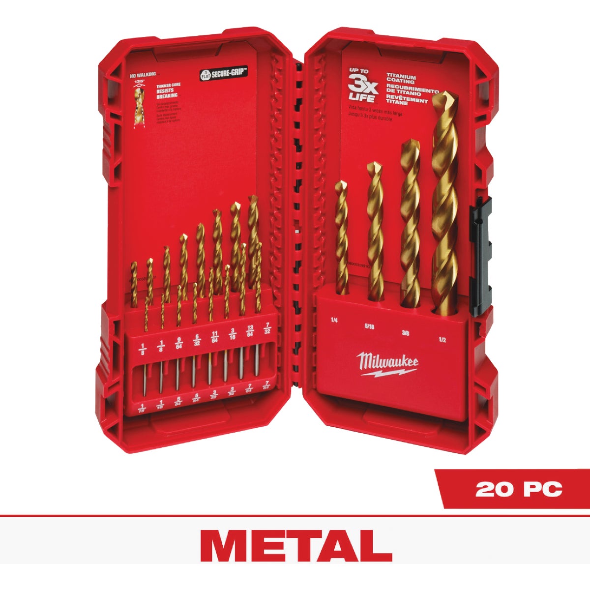 20PC TITANIUM BIT SET