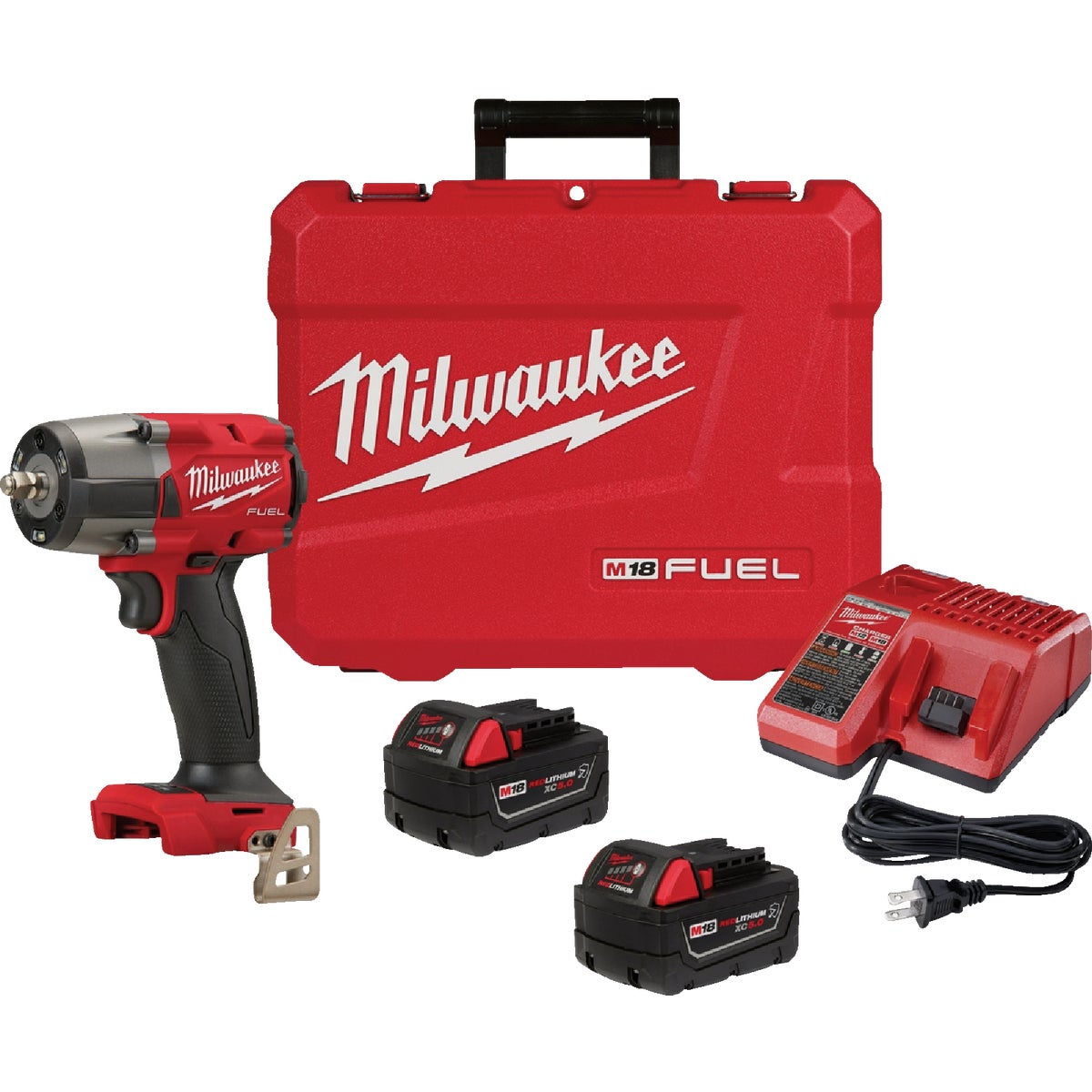 Milwaukee M18 FUEL 18 Volt Lithium-Ion 3/8 In. Mid-Torque Impact Wrench w/ Friction Ring Kit