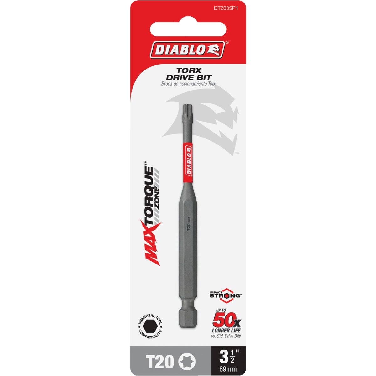 Diablo T20 TORX 3-1/2 In. Power Impact Screwdriver Bit