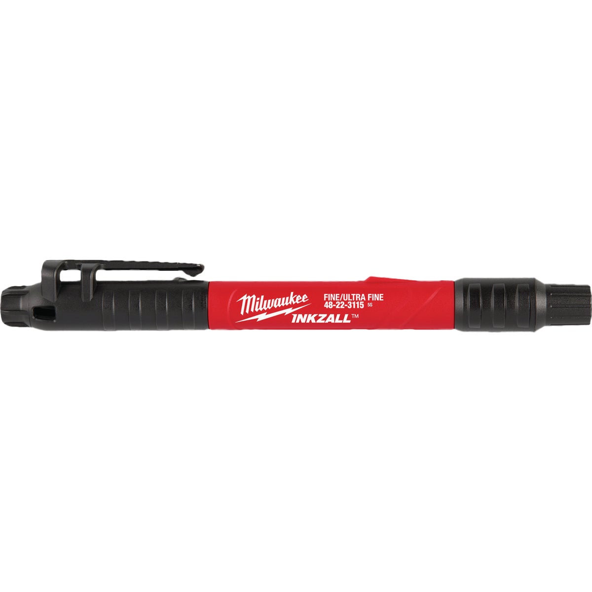 Milwaukee INKZALL Double-Sided Ultra Fine & Fine Point Black Jobsite Marker