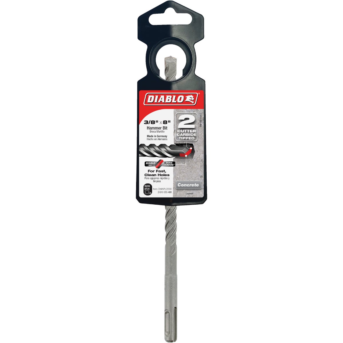 Diablo SDS-Plus 3/8 In. x 8 In. Carbide-Tipped Rotary Hammer Drill Bit