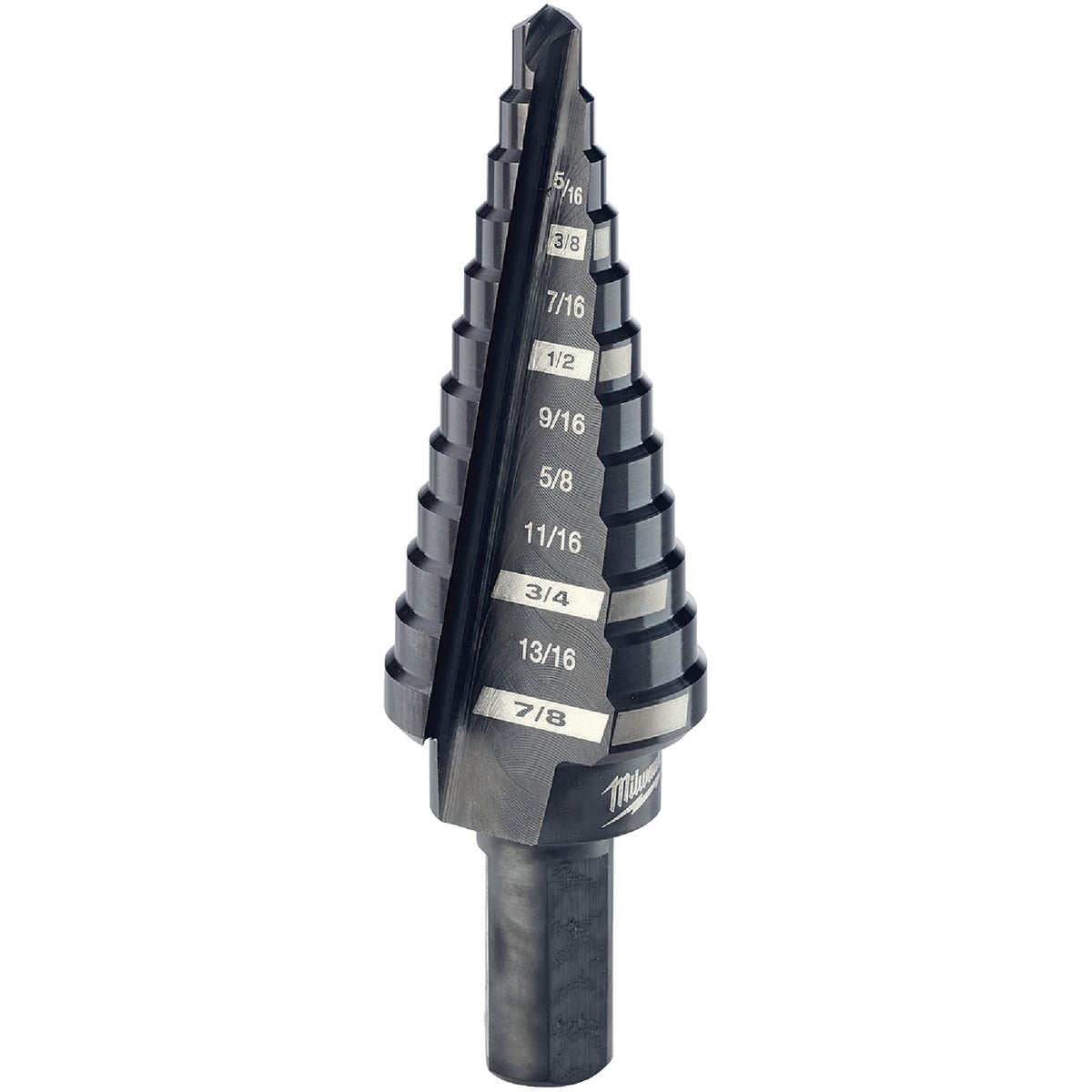 Milwaukee 3/16 In. - 7/8 In. #4 Step Drill Bit, 12 Steps