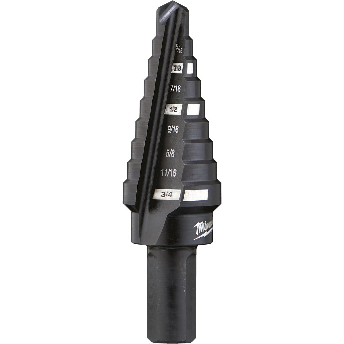 Milwaukee 1/4 In. - 3/4 In. #3 Step Drill Bit, 9 Steps