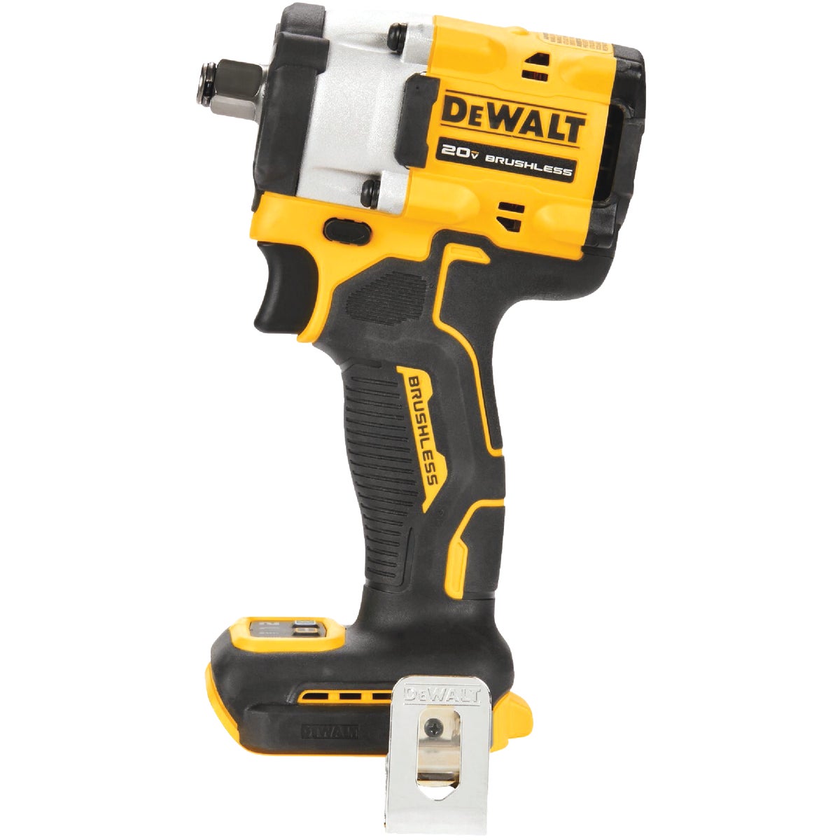 DEWALT ATOMIC 20 Volt MAX Lithium-Ion Brushless 1/2 In. Cordless Impact Wrench with Hog Ring Anvil (Tool Only)