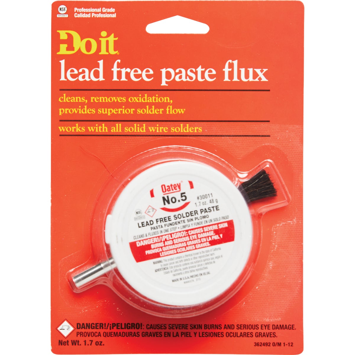 Do it No. 5 1.7 Oz. Lead-Free Soldering Flux with Brush, Paste