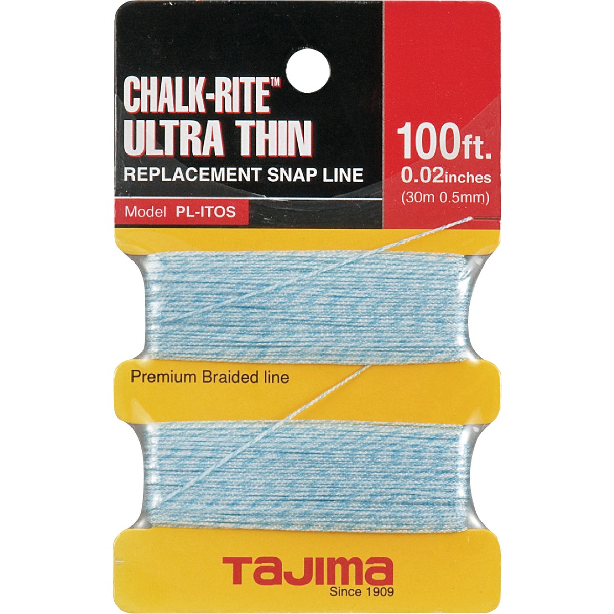 Tajima Chalk-Rite 100 Ft. Braided Nylon Ultra Thin Chalk Line