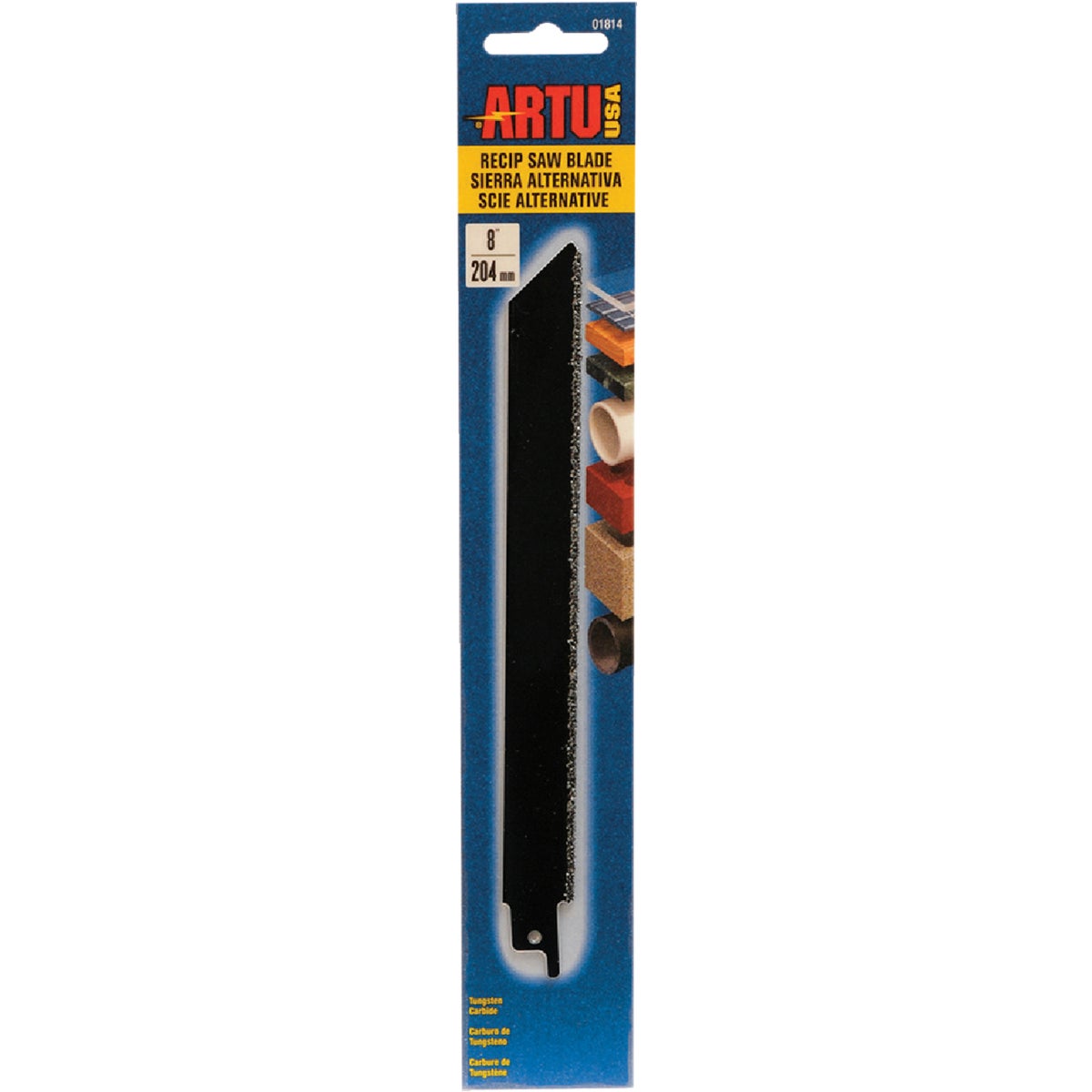 ARTU 8 In. Carbide Grit Reciprocating Saw Blade