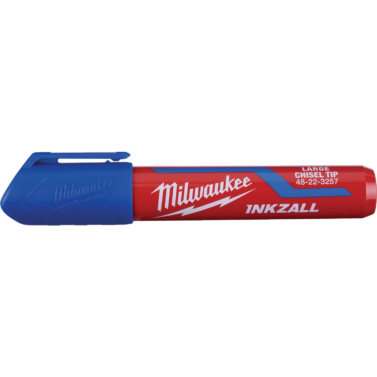 Milwaukee INKZALL Large Chisel Tip Blue Job Site Marker
