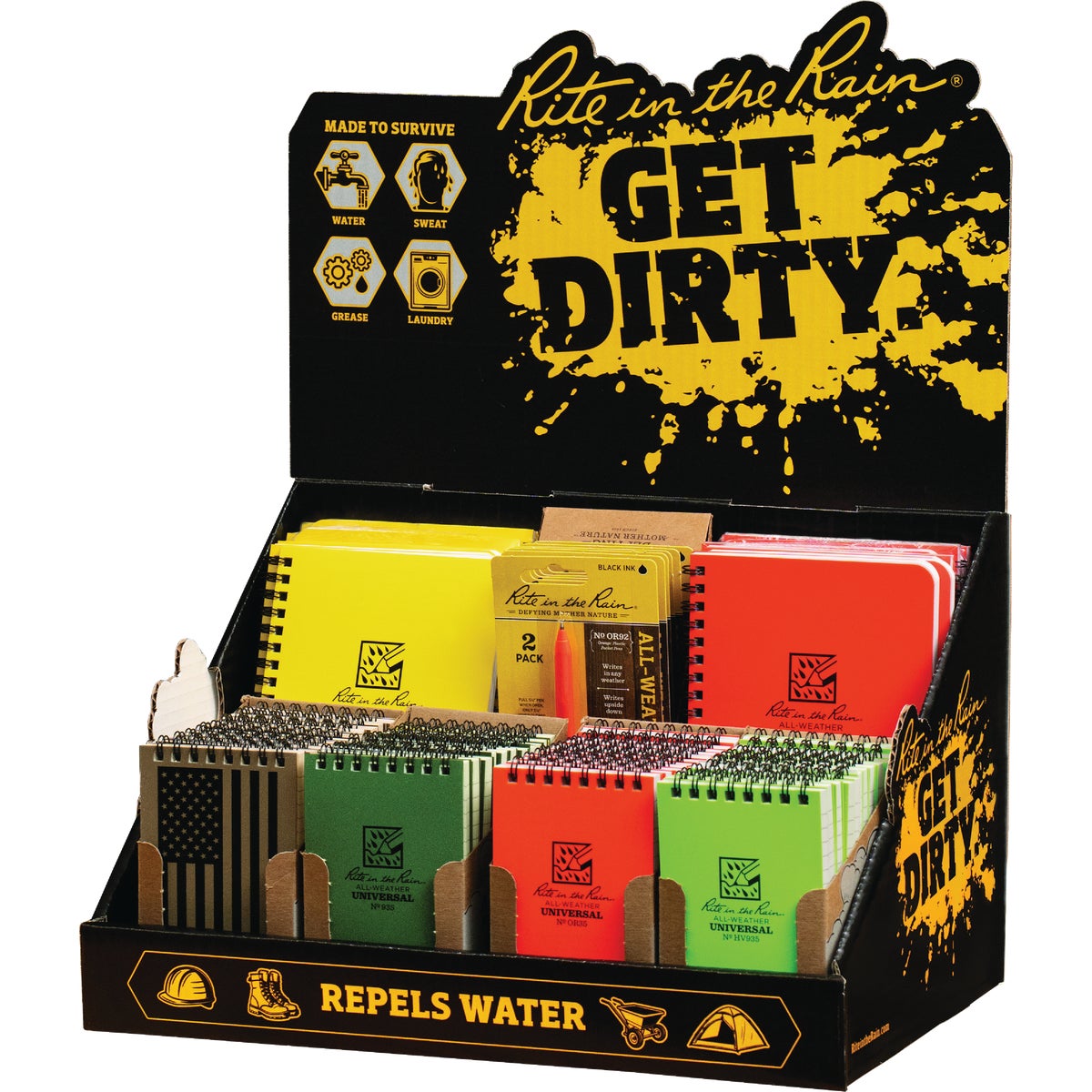 Rite in the Rain Notebook & Pen Assortment Counter Display