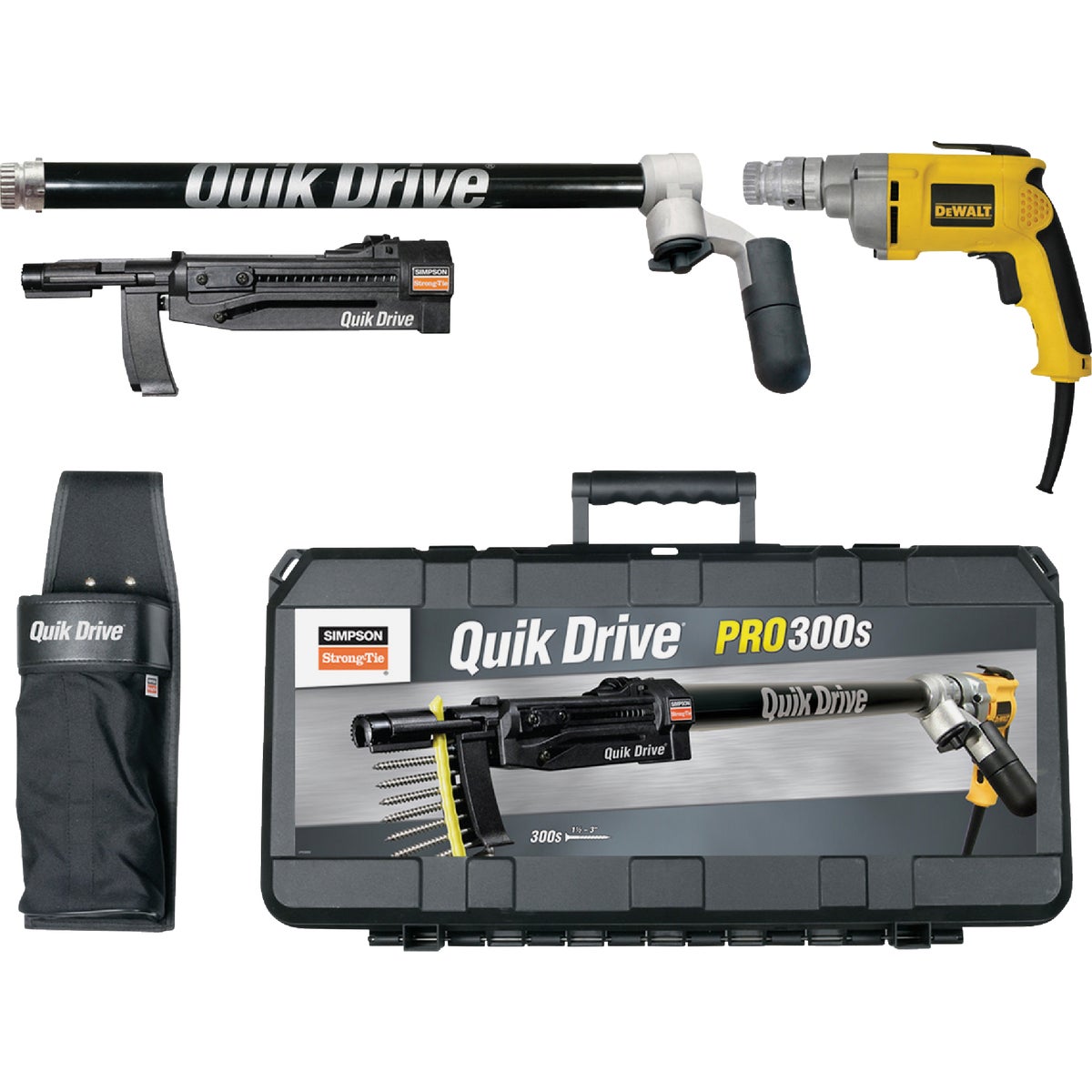 Simpson Strong-Tie Quik Drive Decking System with DEWALT 2500 RPM Corded Screwdriver Motor