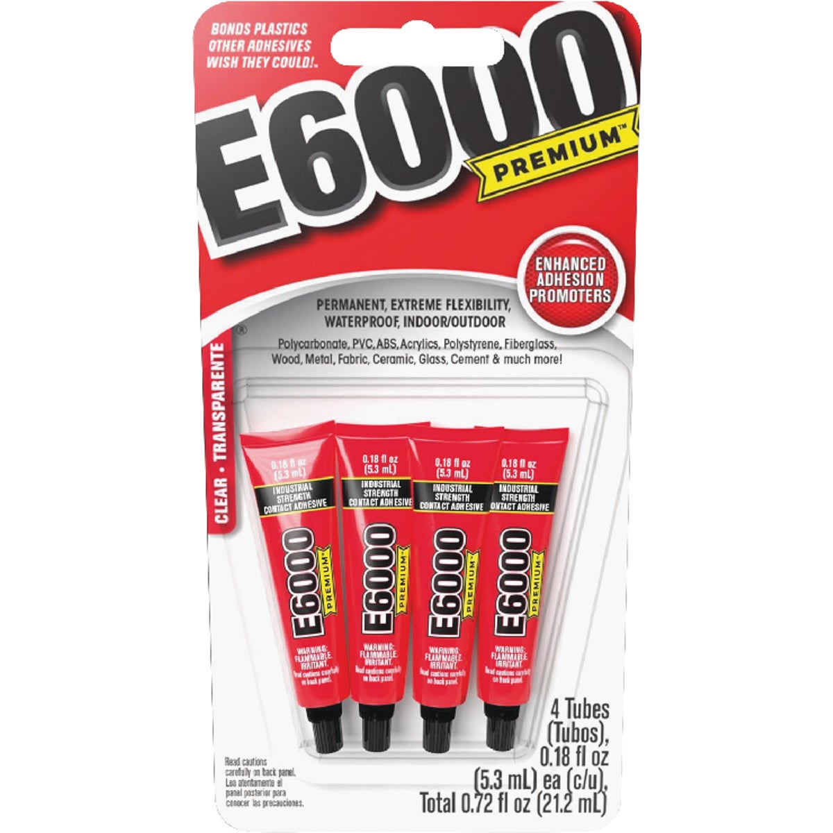 E6000 PREMIUM 0.18 Oz. Clear Adhesive (4-Pack)