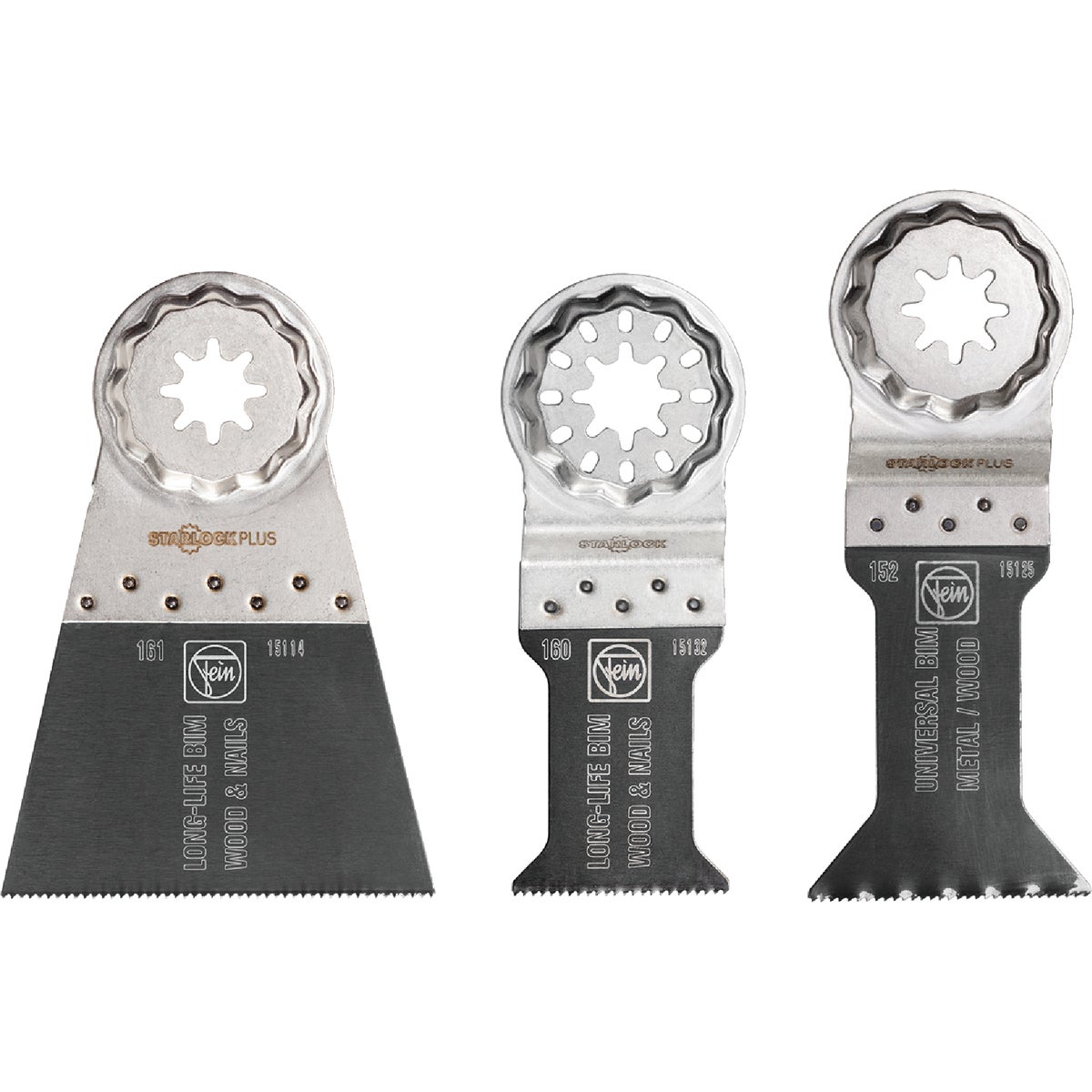 Fein Starlock E-Cut Oscillating Blade Assortment (3-Piece)