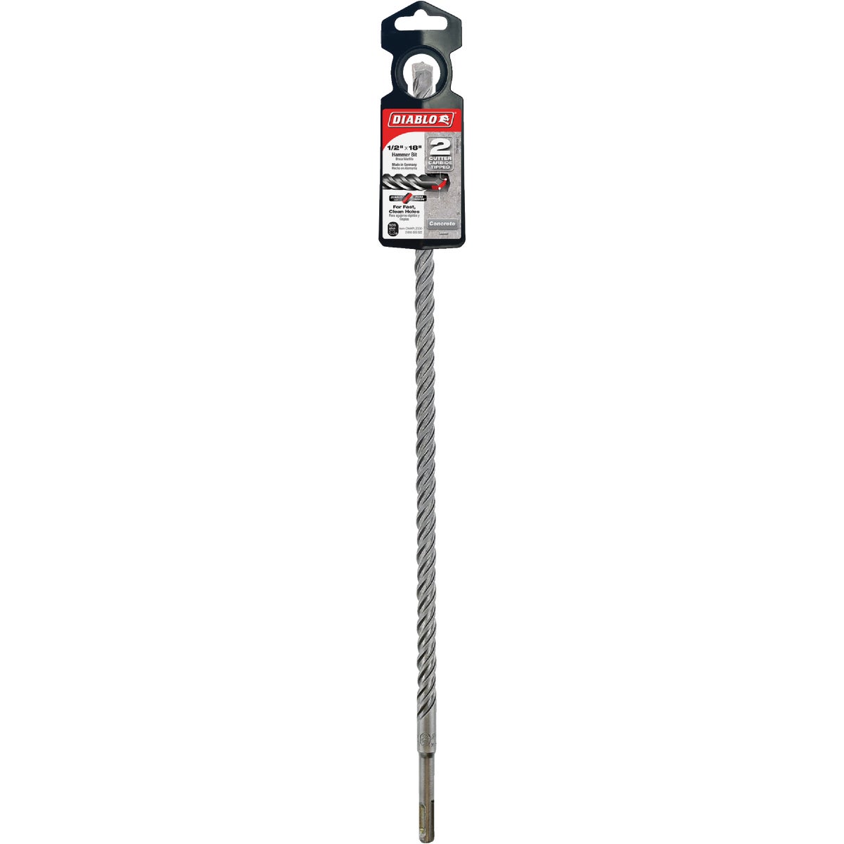 Diablo SDS-Plus 1/2 In. x 18 In. Carbide-Tipped Rotary Hammer Drill Bit