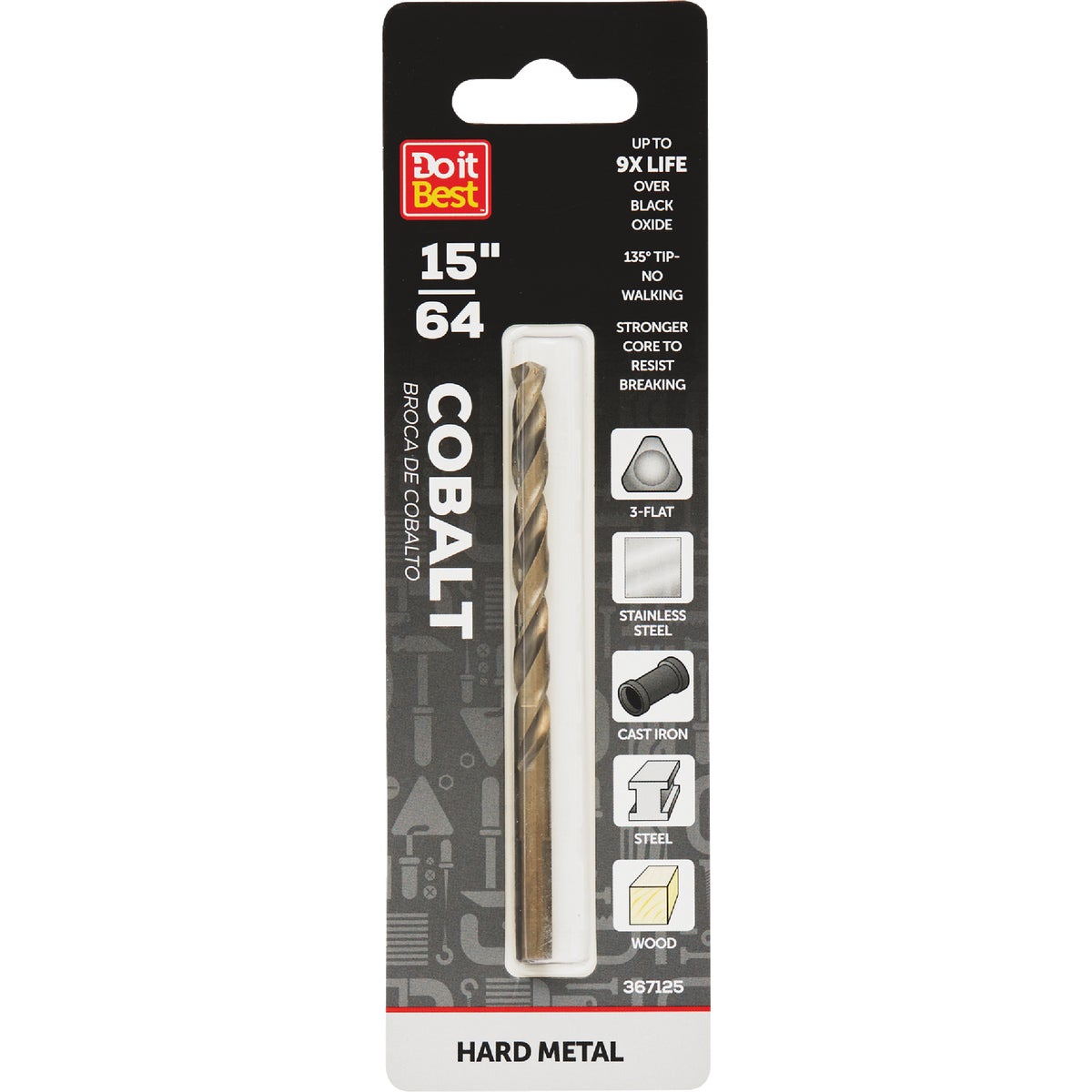 15/64″ COBALT DRILL BIT