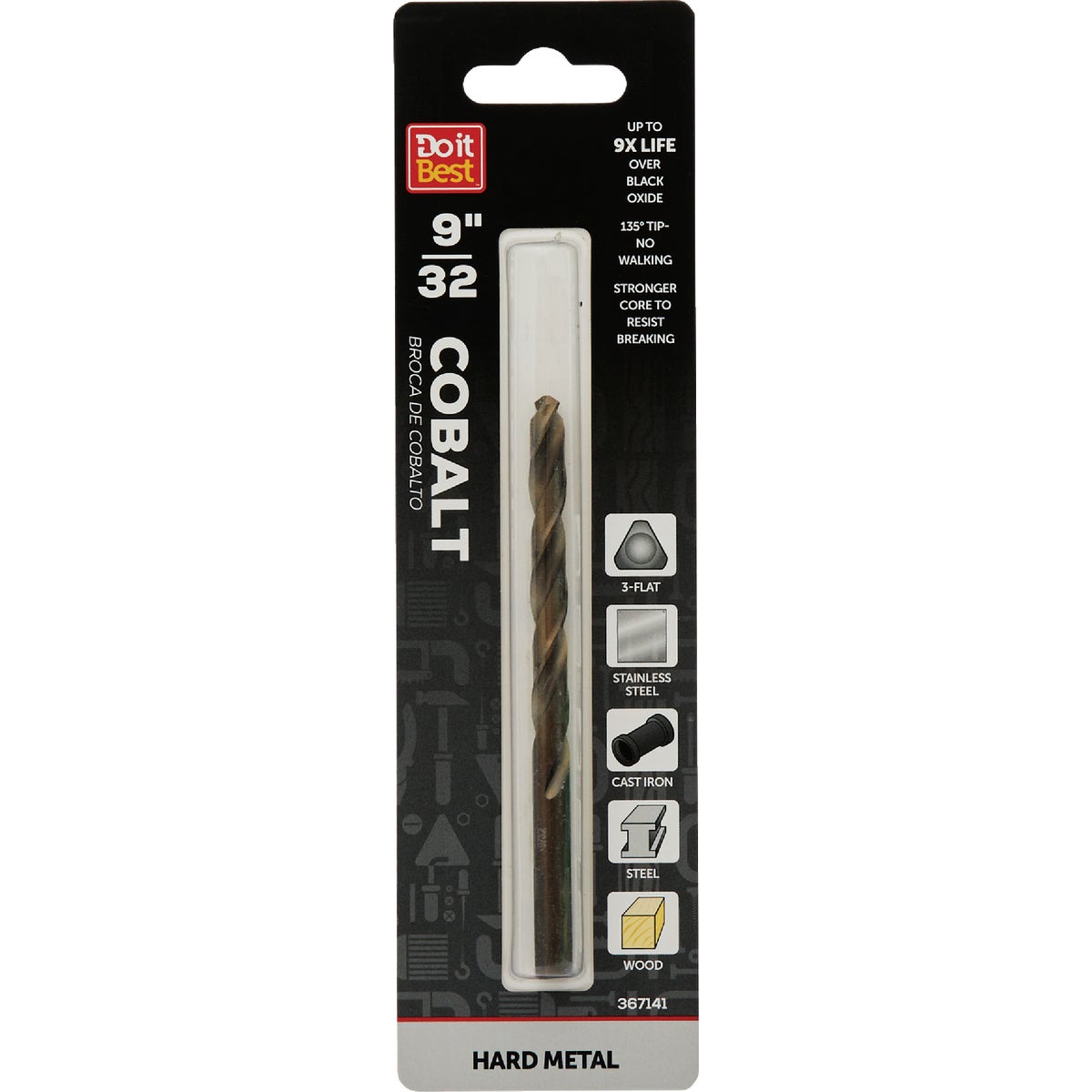 9/32″ COBALT DRILL BIT