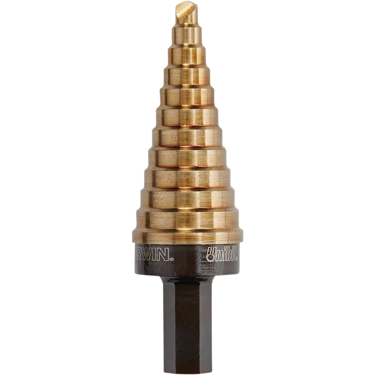 Irwin Unibit 3/16 In. - 7/8 In. #4 Step Drill Bit, 12 Steps