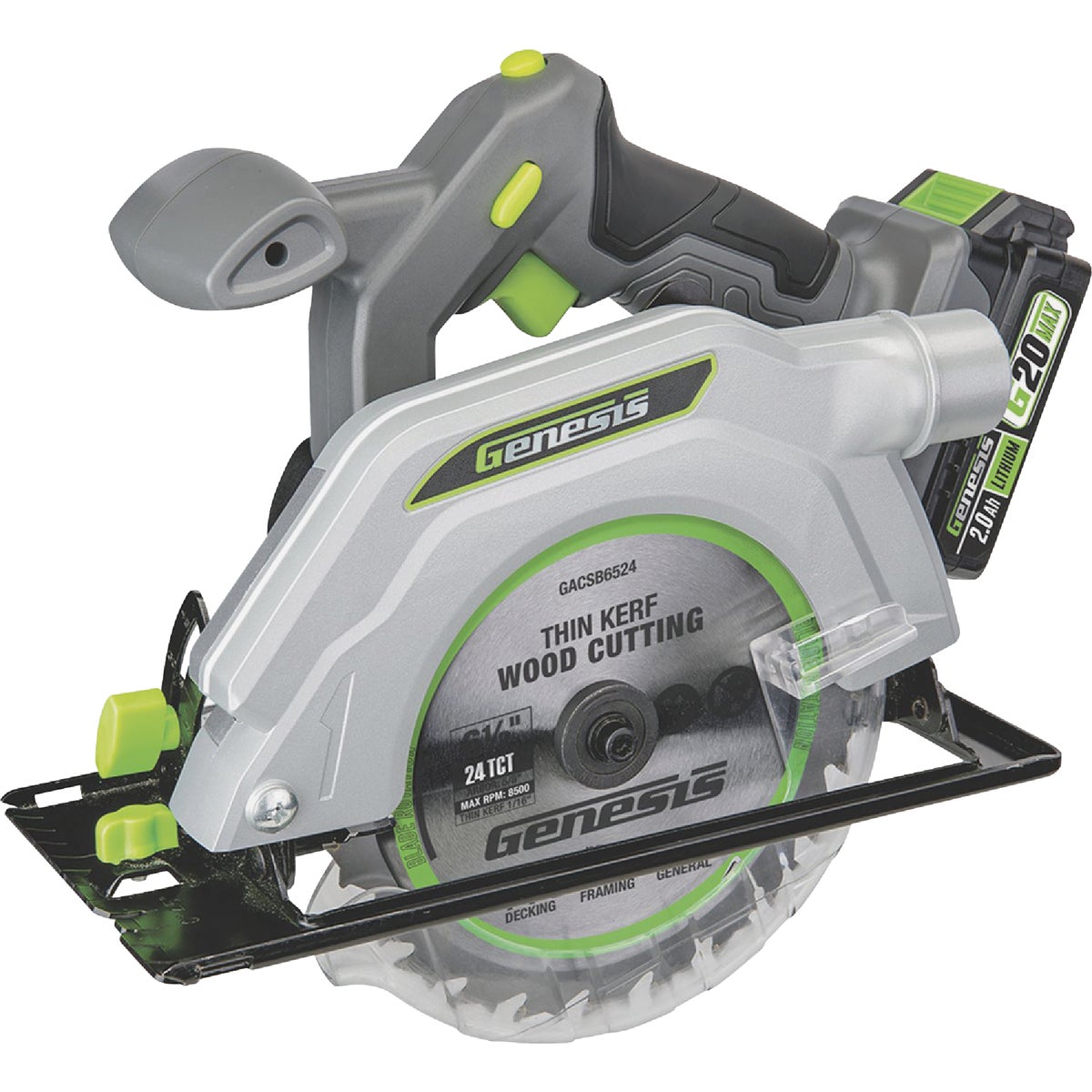 Genesis 20 Volt Lithium-Ion 5-1/2 In. Cordless Circular Saw Kit