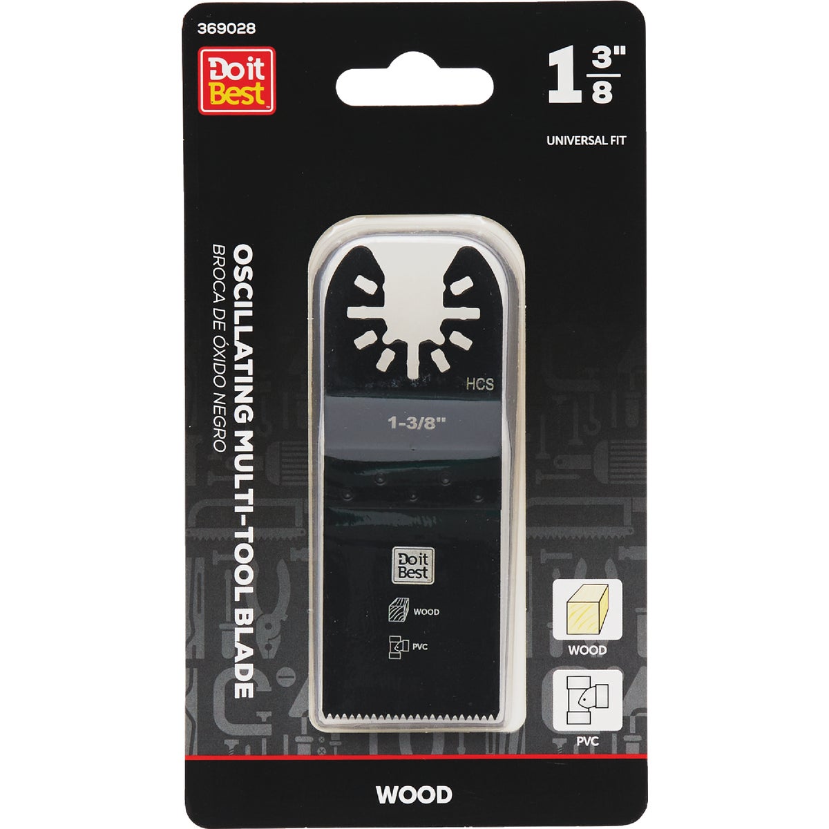 Do it Best 1-3/8 In. High Carbon Steel Wood Cutting Oscillating Multi-Tool Blade