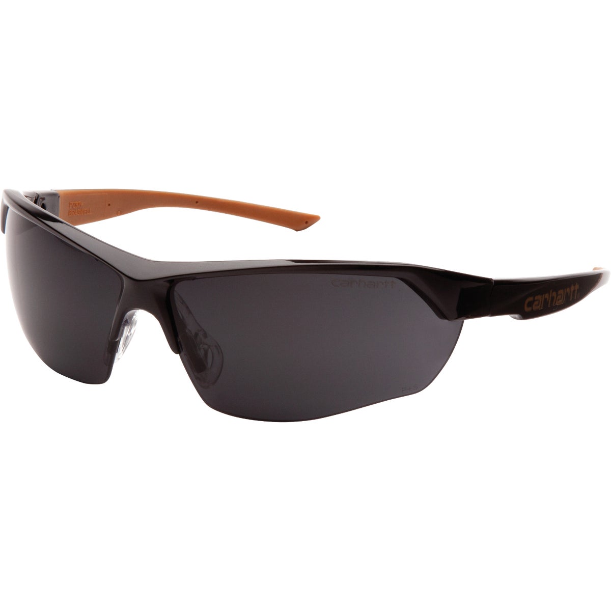 Carhartt Braswell Black Frame Safety Glasses with Gray Anti-Fog Lenses
