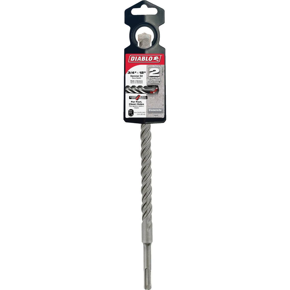 Diablo SDS-Plus 3/4 In. x 12 In. Carbide-Tipped Rotary Hammer Drill Bit