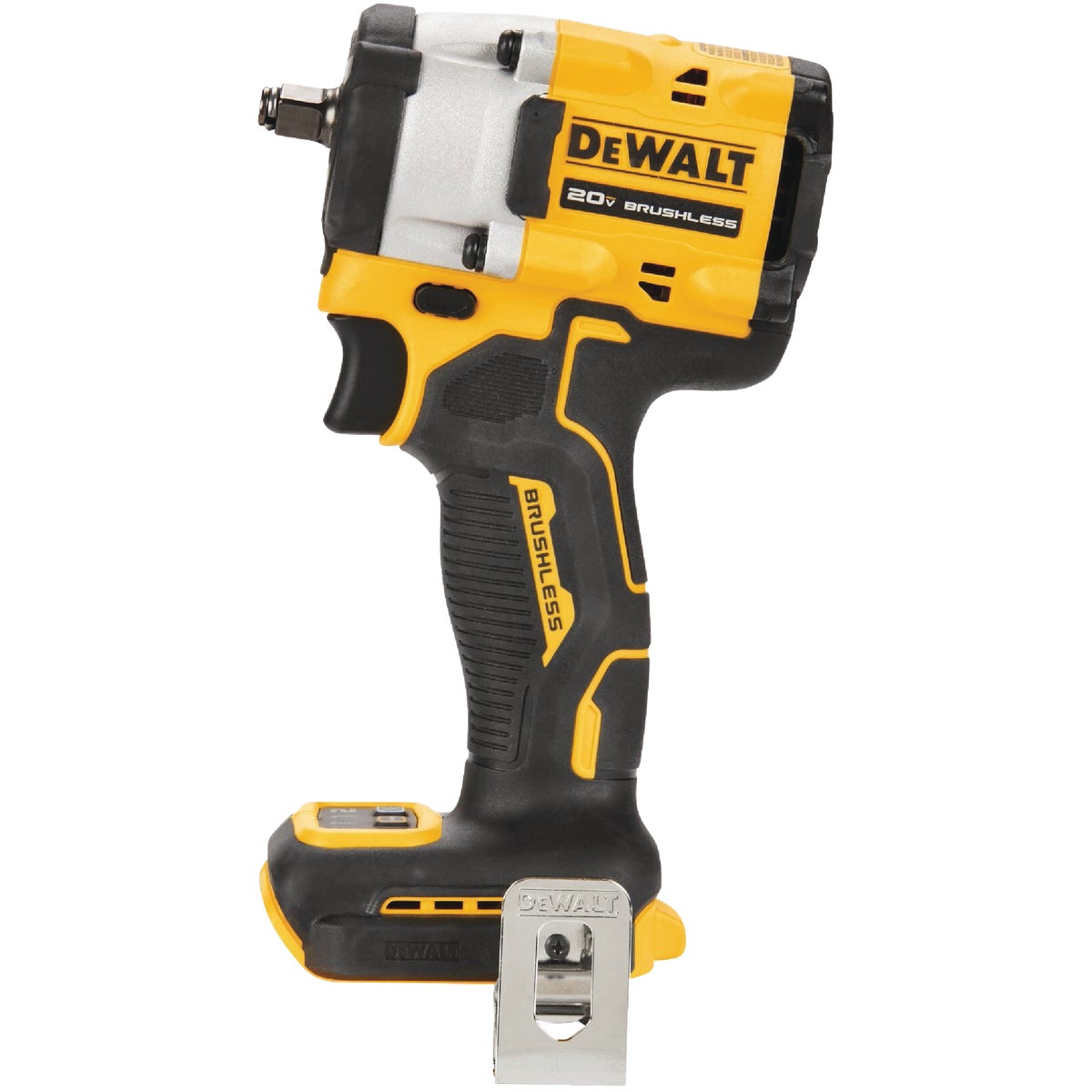 DEWALT 20 Volt MAX ATOMIC Lithium-Ion Brushless 3/8 In. Cordless Impact Wrench with Hog Ring Anvil (Tool Only)