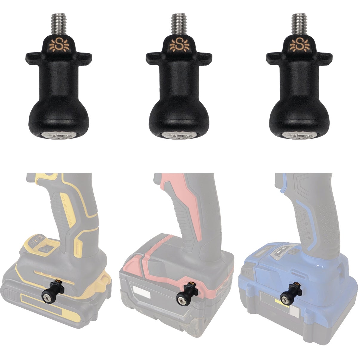 Spider Tool Holster Drill Pins (3-Pack)