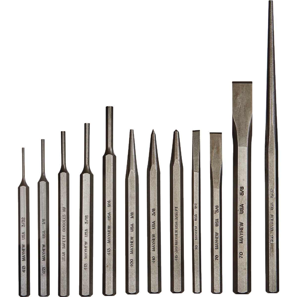 12PC CHISEL/PUNCH SET