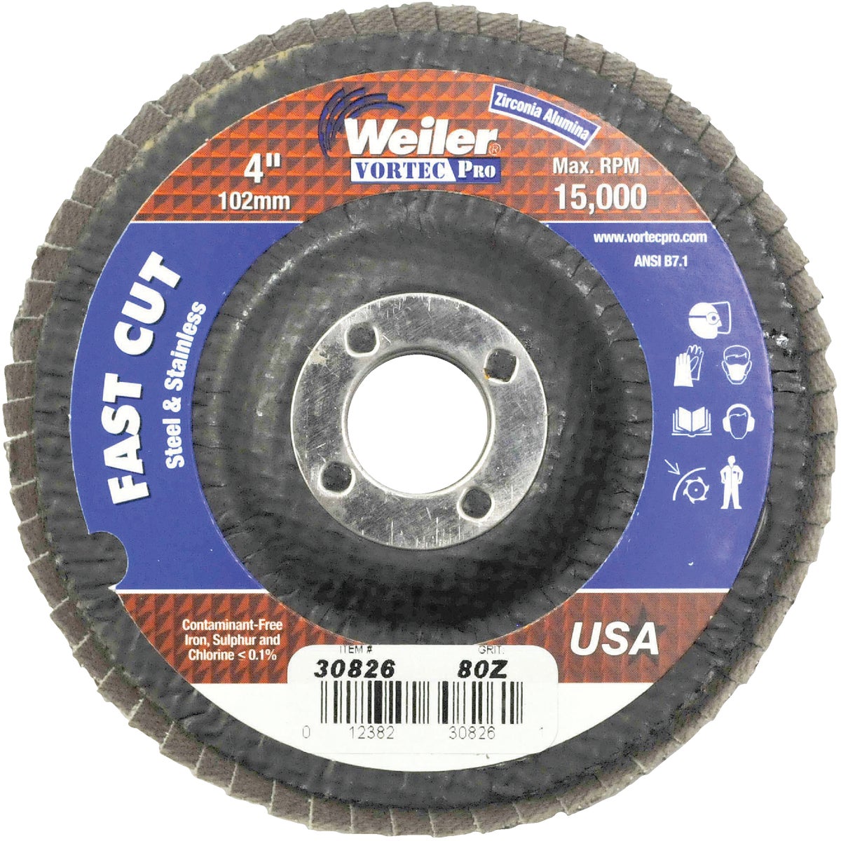 4″ 80G FLAP DISC