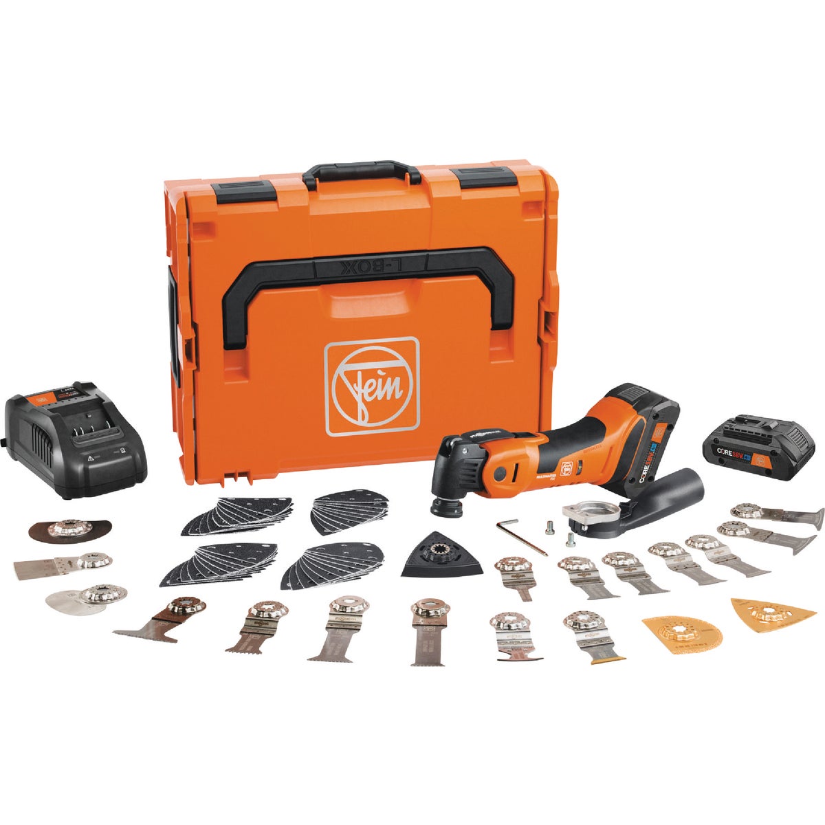 Fein MultiMaster AMM 700 Max 18V Brushless Cordless Oscillating Multi-Tool Kit with (2) 4.0 Ah Batteries & Rapid Charger